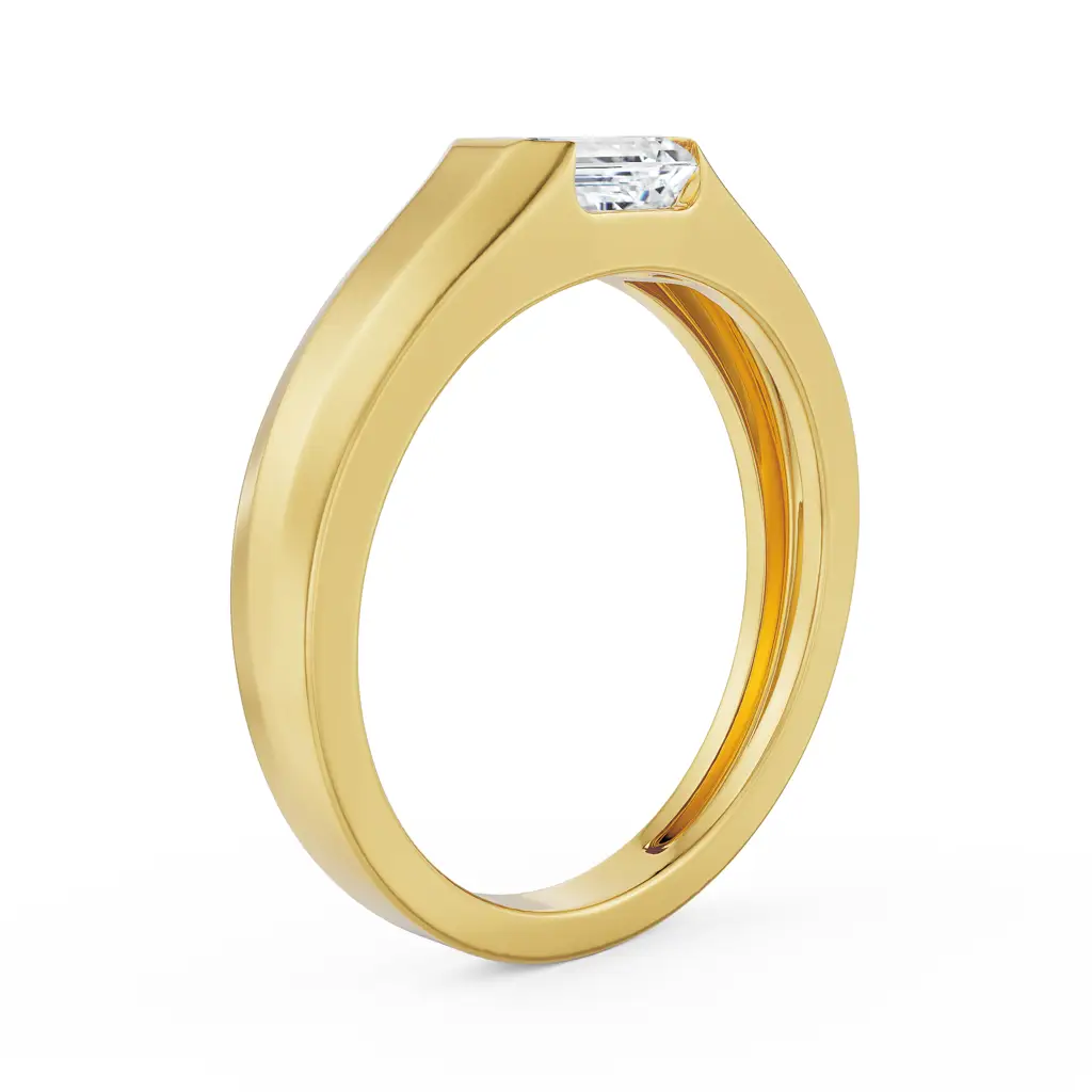 1 Ct Emerald Diamond Band For Men : MR76