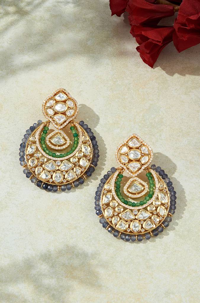 Multi Colour Chand baali Earrings