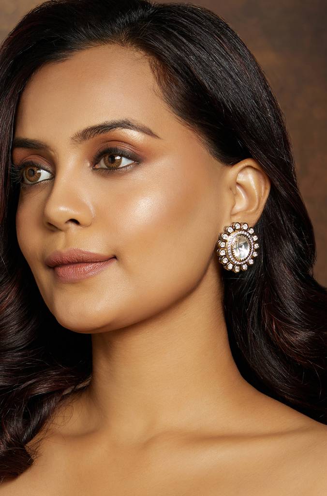 Classic Kundan Polki Stud