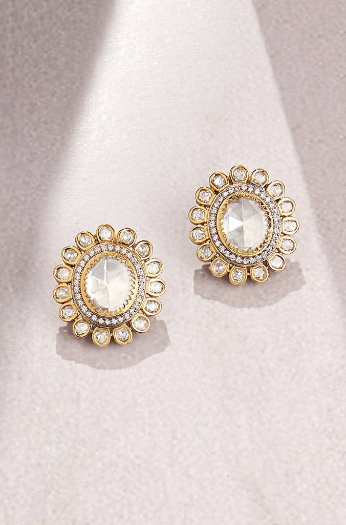 Classic Kundan Polki Stud
