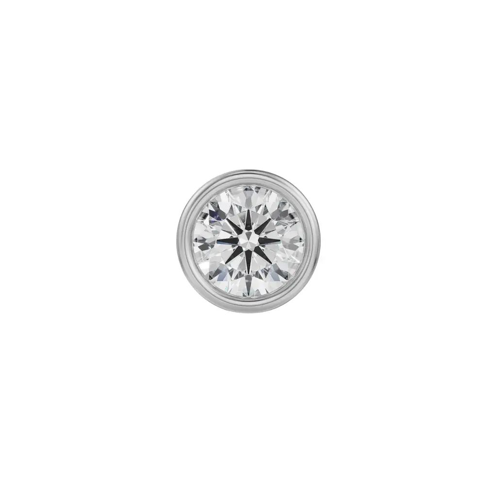 1 Ct Round Solitaire Studs For Men : MS06
