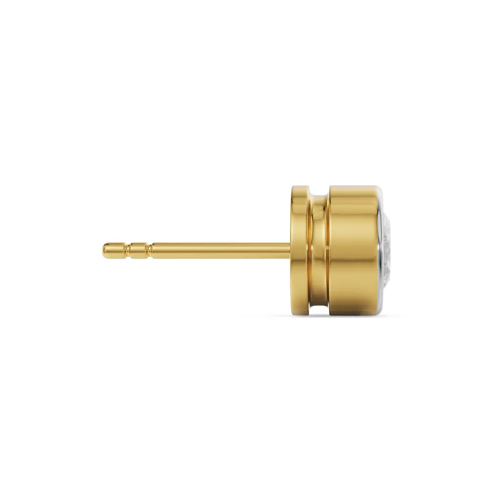 1 Ct Round Solitaire Studs For Men : MS06