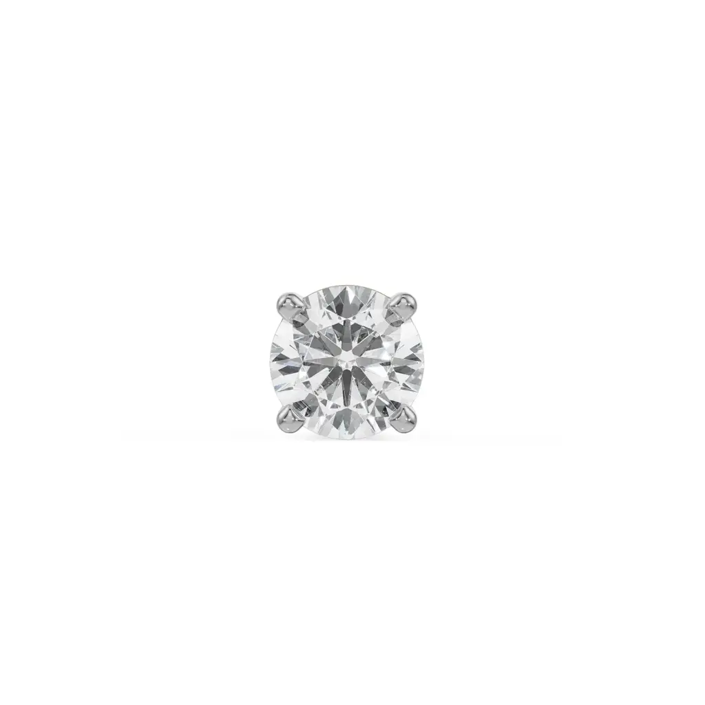 Avir Round Solitaire Studs For Men : MS13