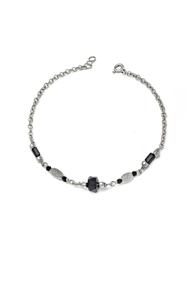 Silberry 925 Sterling Silver Charming Mangalsutra Bracelet : MSB14