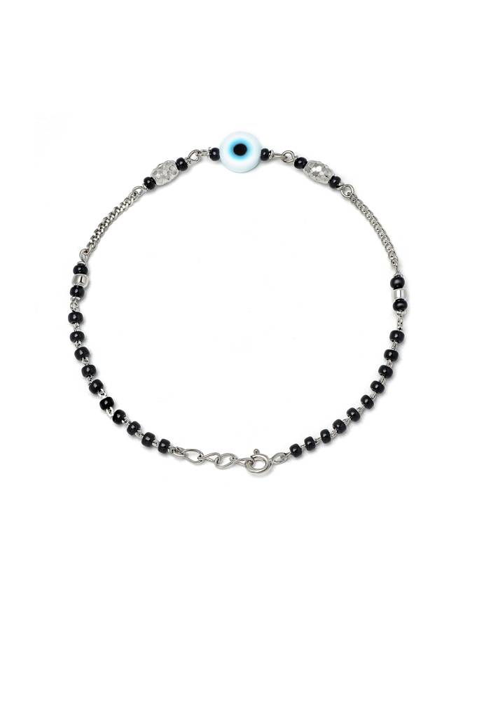 Silberry 925 Sterling Silver Ethereal Evil Eye Mangalsutra Bracelet : MSB7