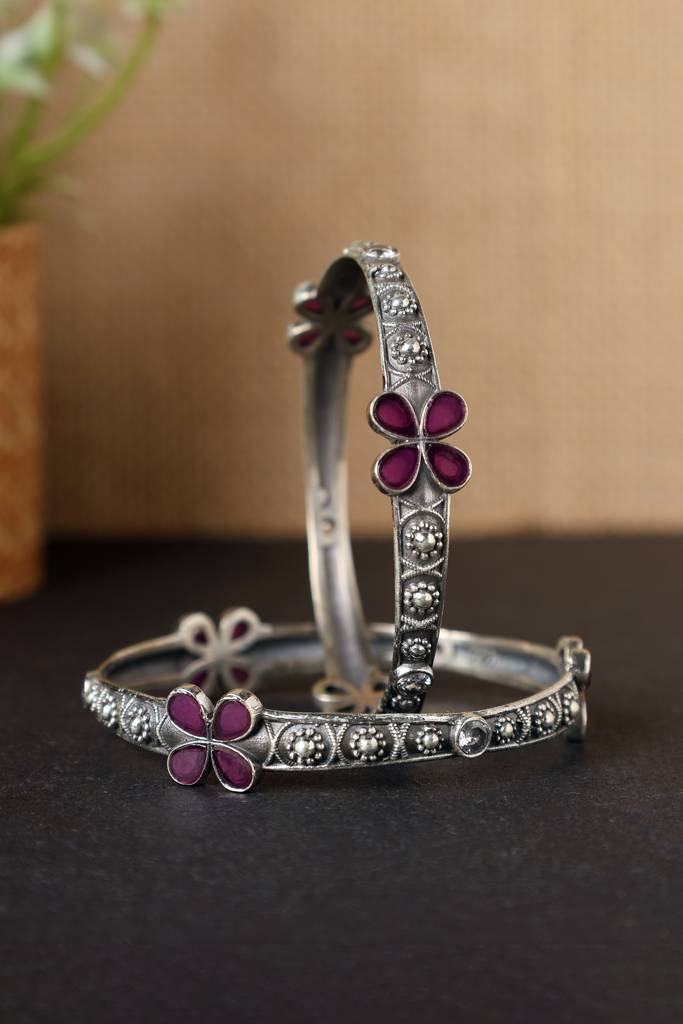 Red Butterfly Temple Bangles : MSEPKPR67