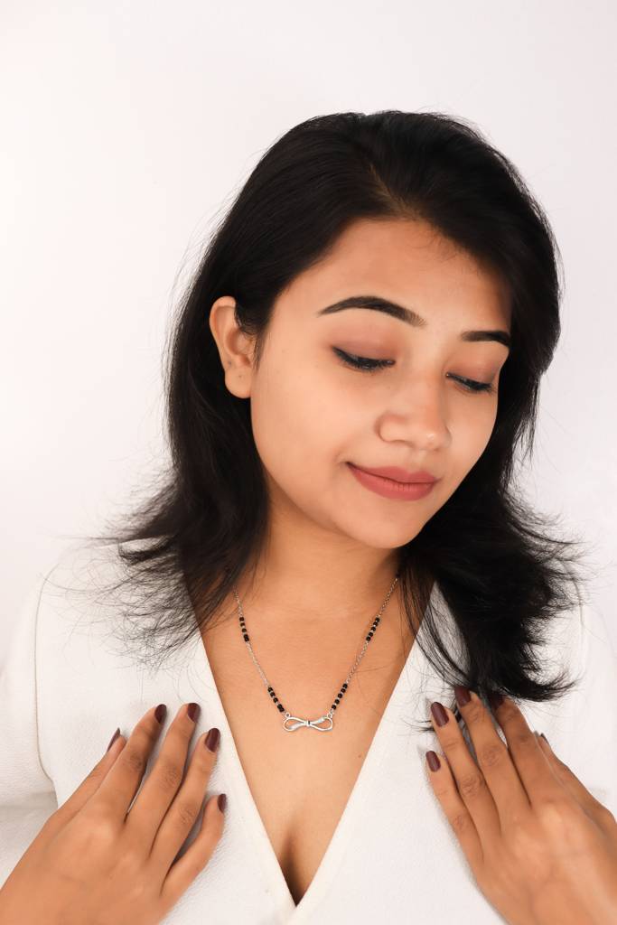 Silberry 925 Sterling Silver Novel Infinity Mangalsutra : MSN14