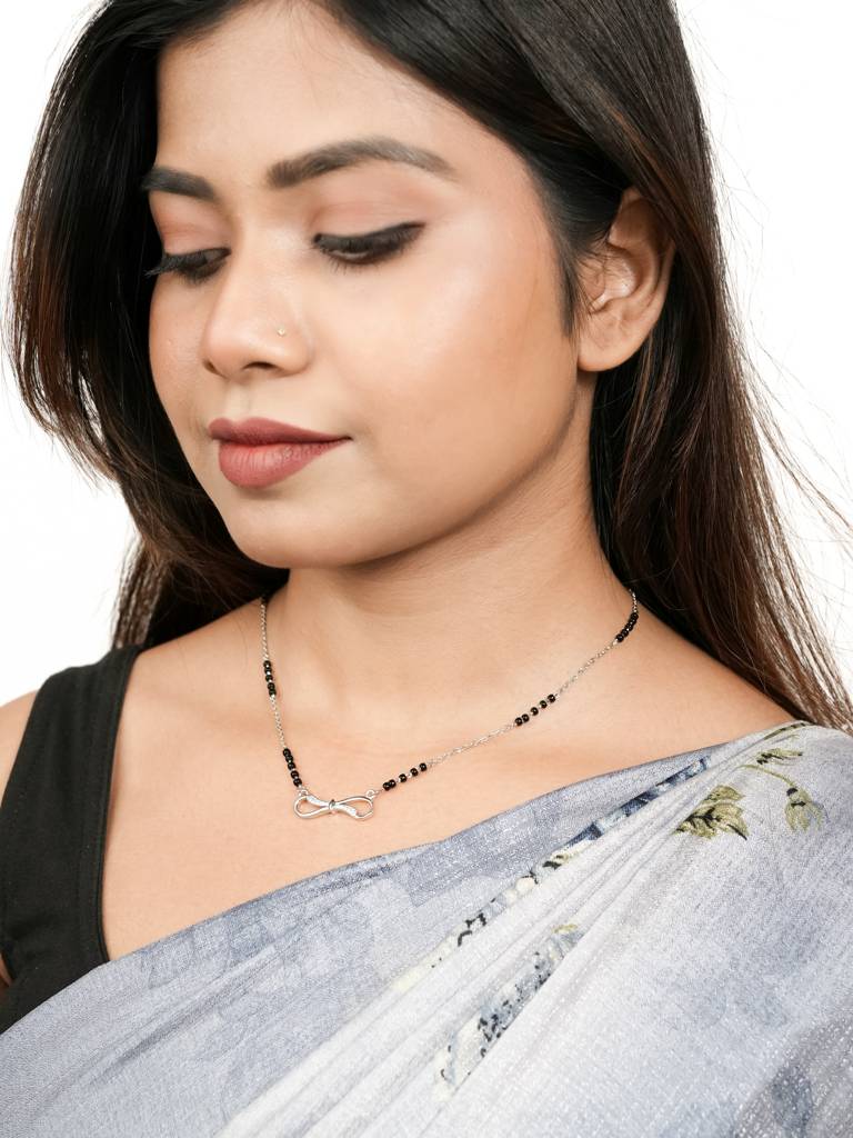 Silberry 925 Sterling Silver Novel Infinity Mangalsutra : MSN14