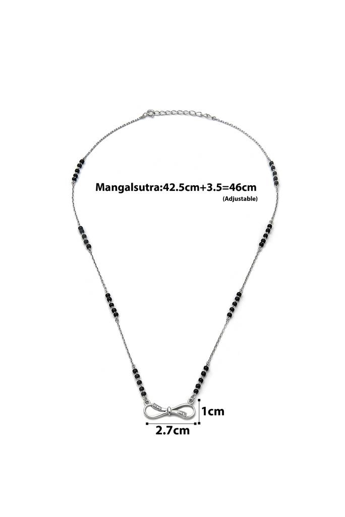 Silberry 925 Sterling Silver Novel Infinity Mangalsutra : MSN14