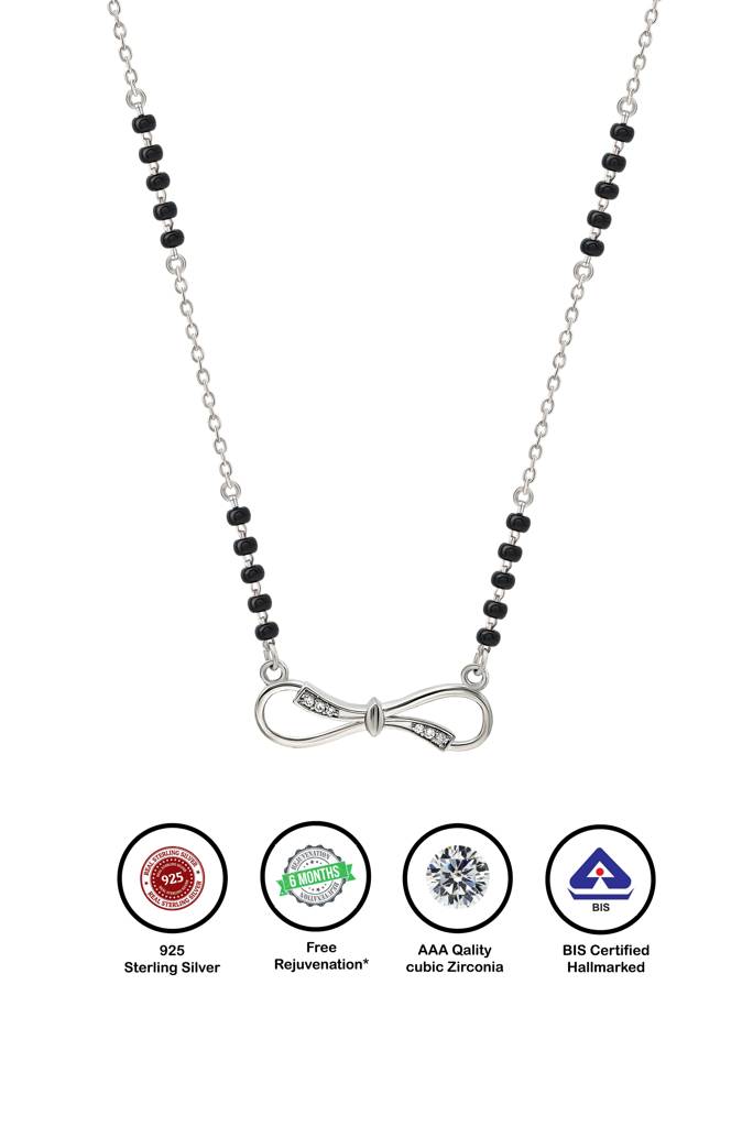 Silberry 925 Sterling Silver Novel Infinity Mangalsutra : MSN14