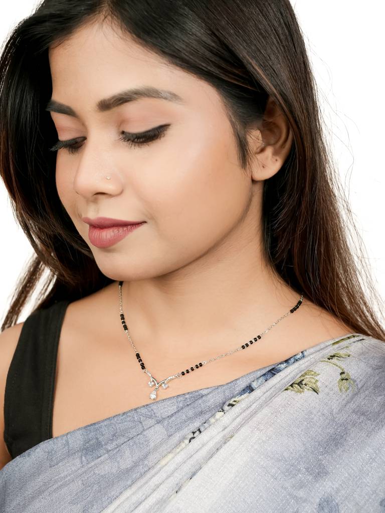Silberry 925 Sterling Silver Charming Mangalsutra : MSN19
