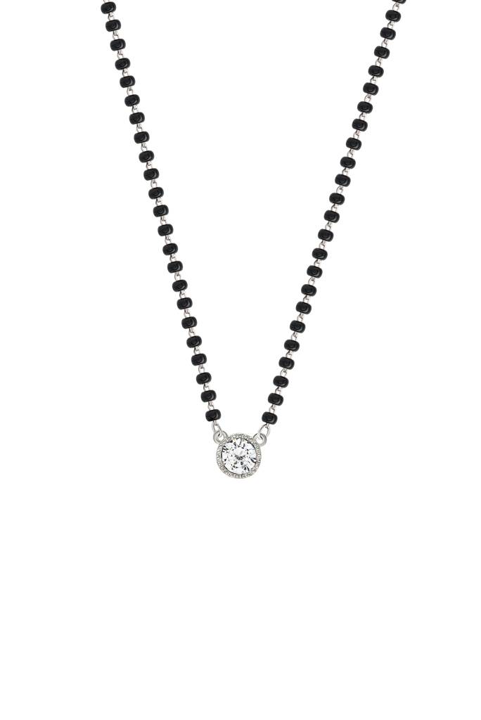 Silberry 925 Sterling Silver Classic Round Mangalsutra : MSN22