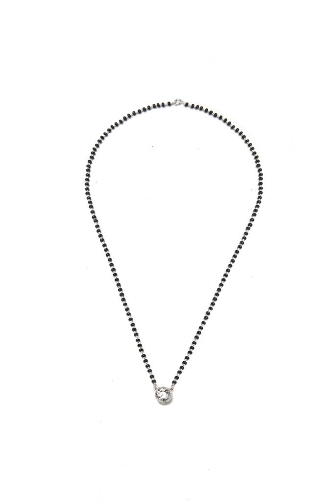 Silberry 925 Sterling Silver Classic Round Mangalsutra : MSN22