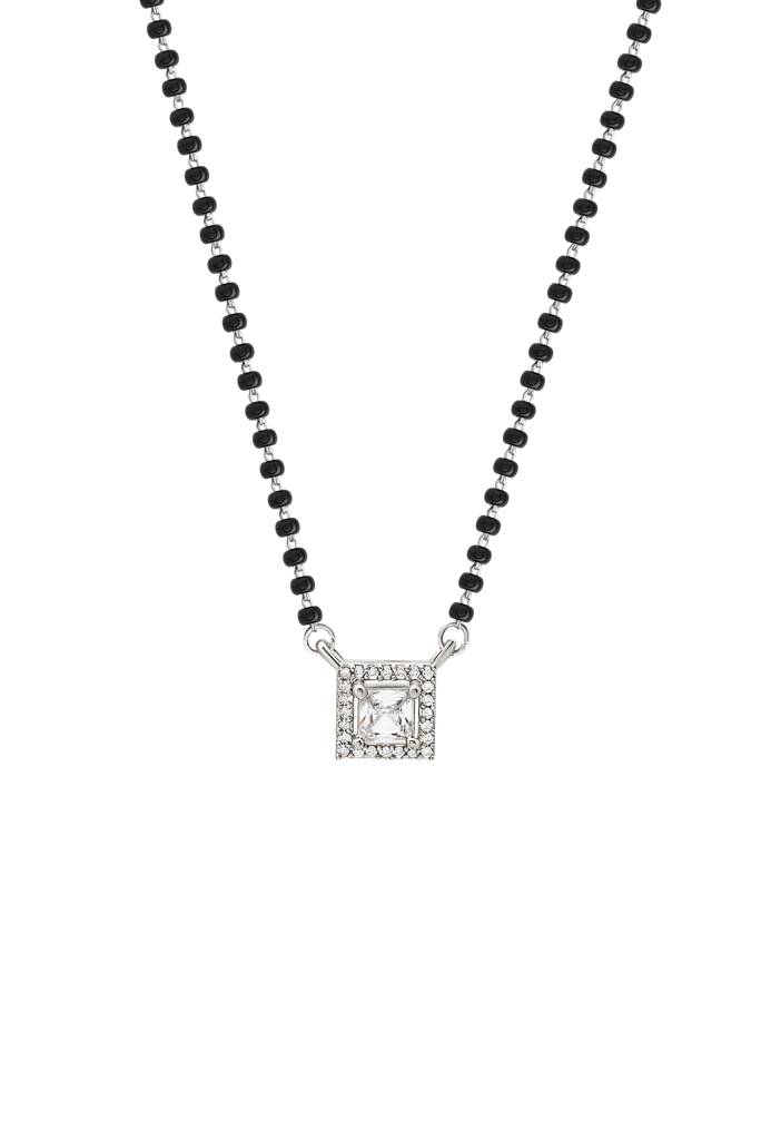 Silberry 925 Sterling Silver Classic Square Mangalsutra : MSN26