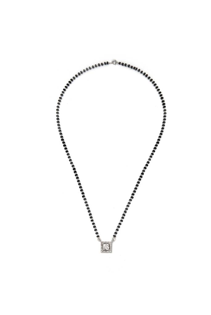 Silberry 925 Sterling Silver Classic Square Mangalsutra : MSN26