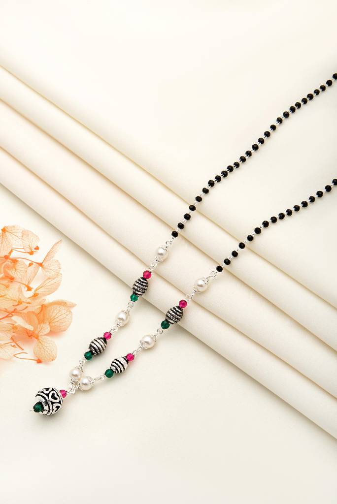 Silberry 925 Sterling Silver Aachal Indian Mangalsutra : MSN28