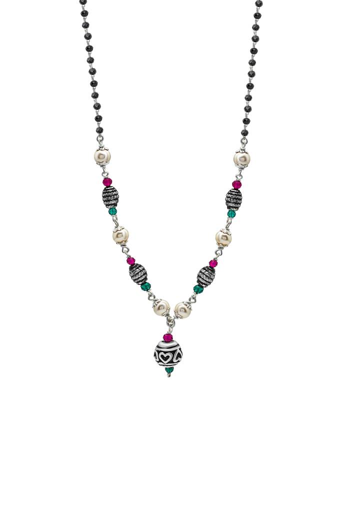 Silberry 925 Sterling Silver Aachal Indian Mangalsutra : MSN28