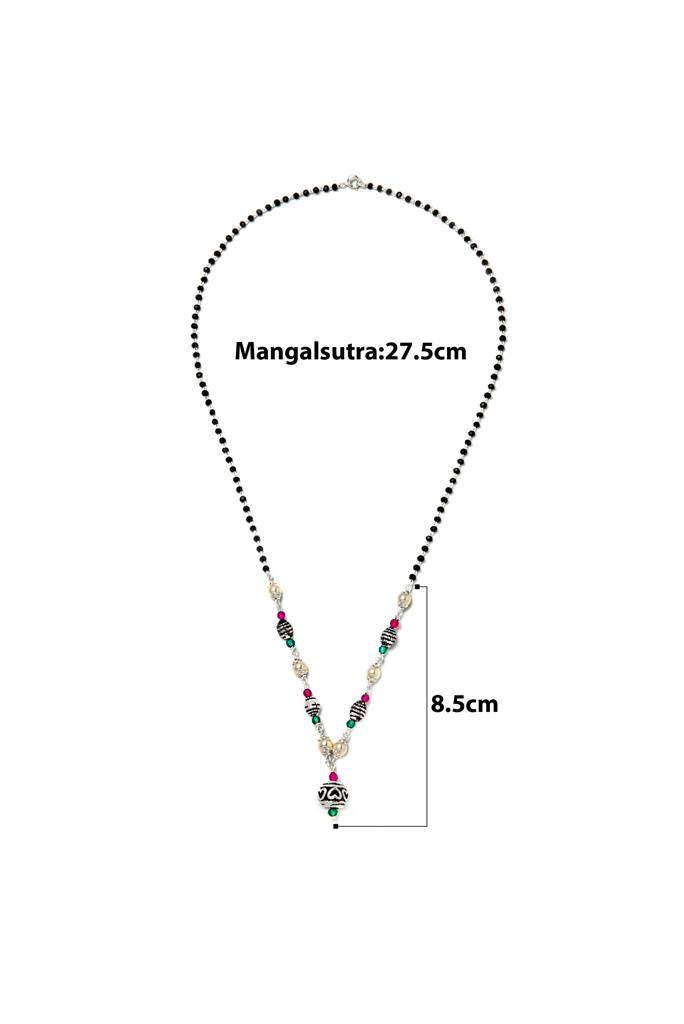Silberry 925 Sterling Silver Aachal Indian Mangalsutra : MSN28