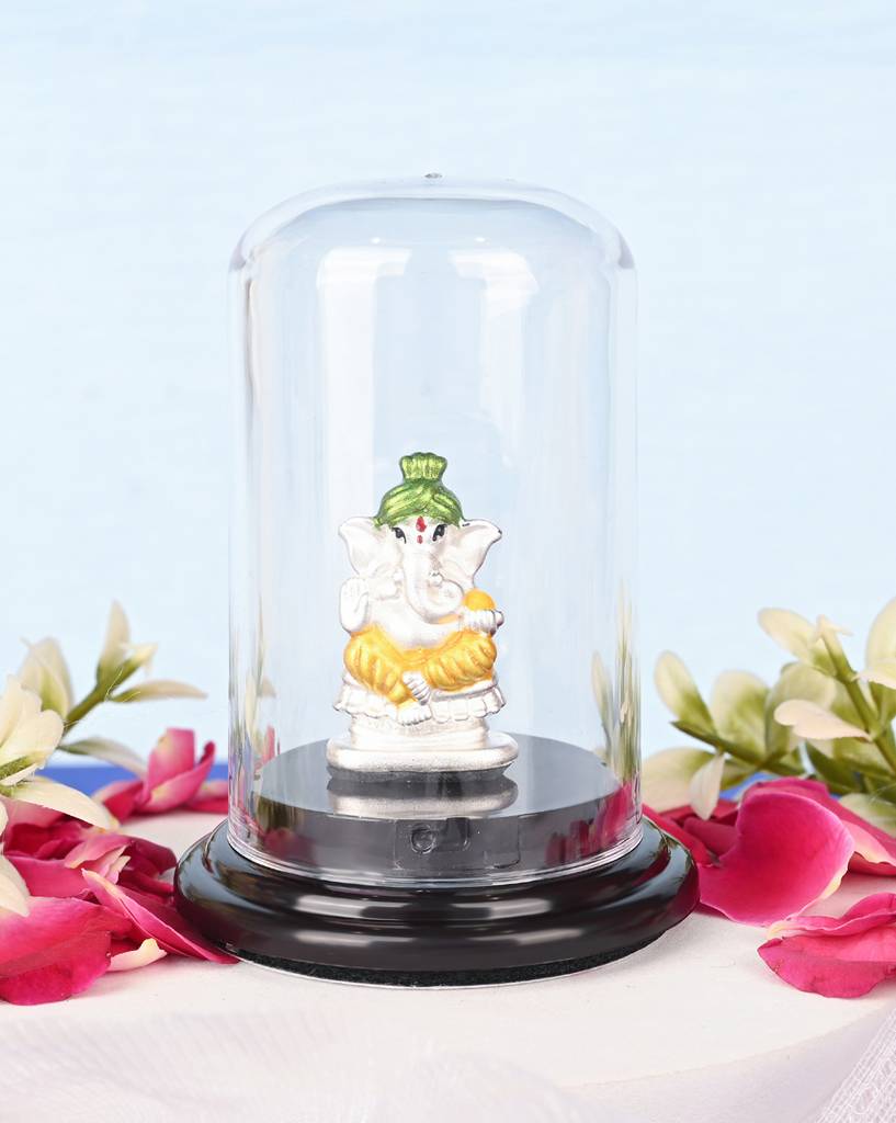 999 Silver Vighnaharta Ganesh Murti : MURTI136