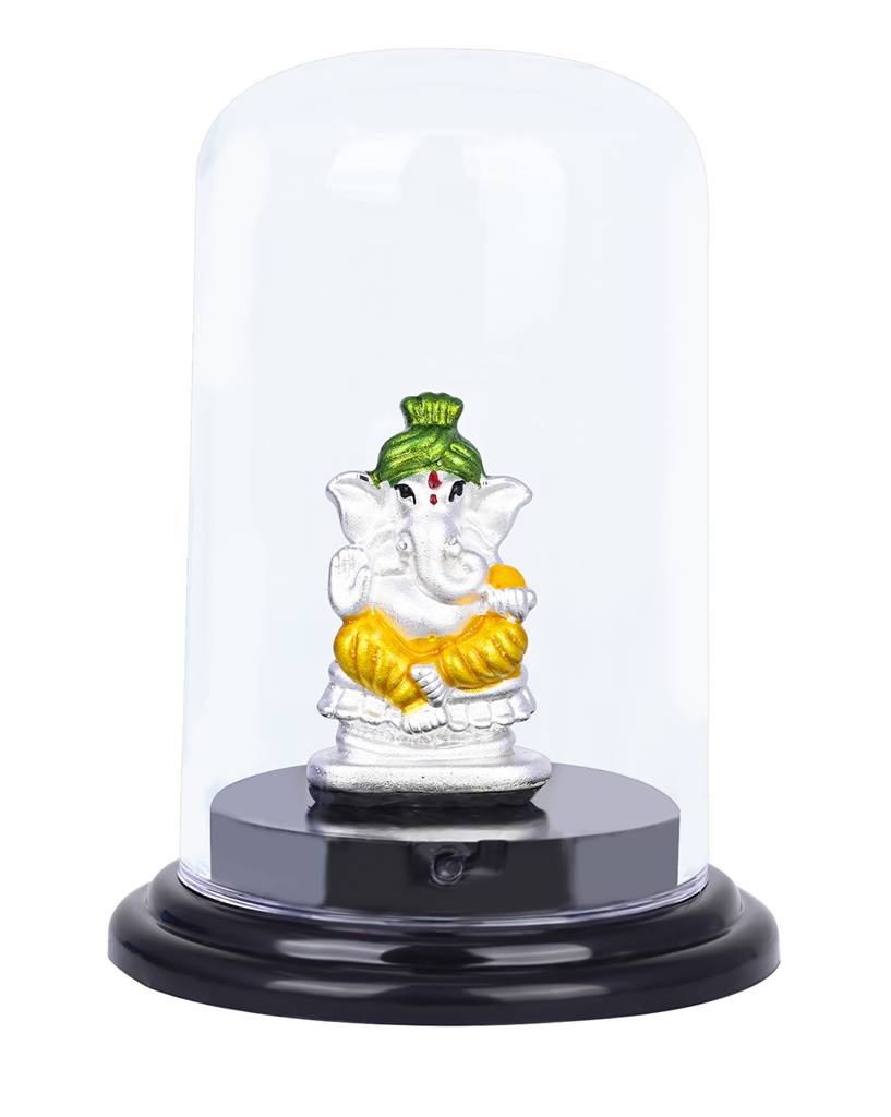 999 Silver Vighnaharta Ganesh Murti : MURTI136