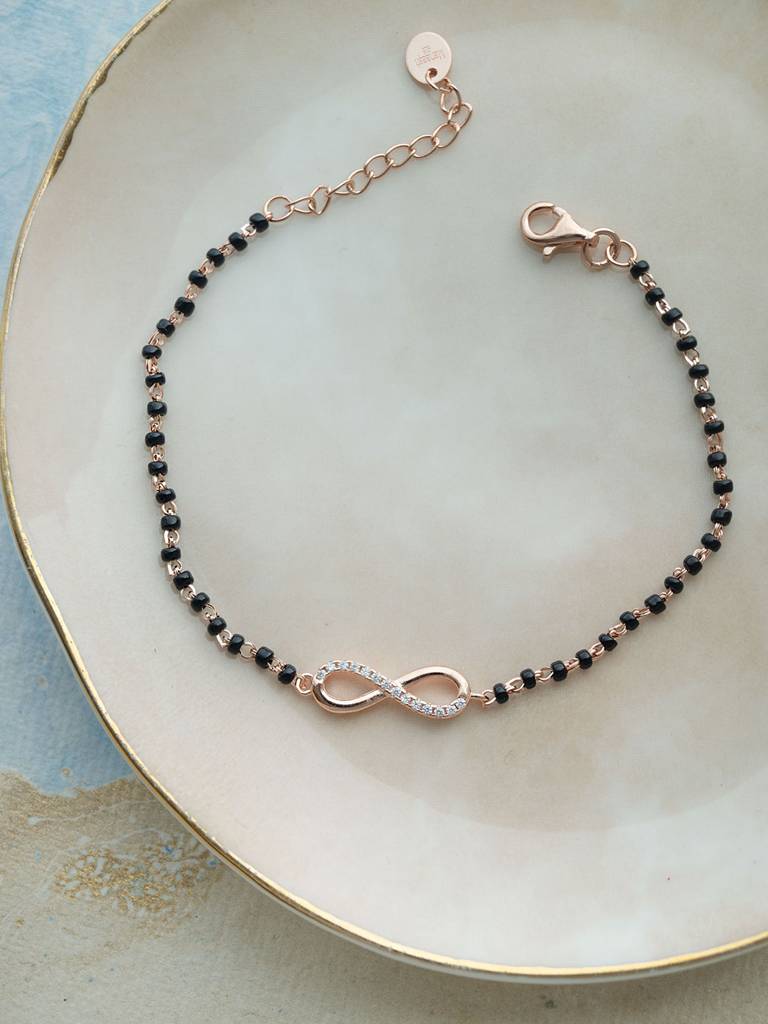Mangalsutra bracelet in silver discount
