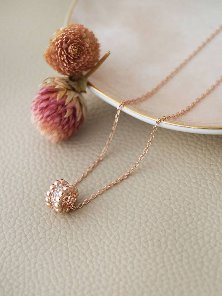 Mannash Loop Around Rose Gold Plated Sterling Silver Chain Necklace : MZRNCP699D1671