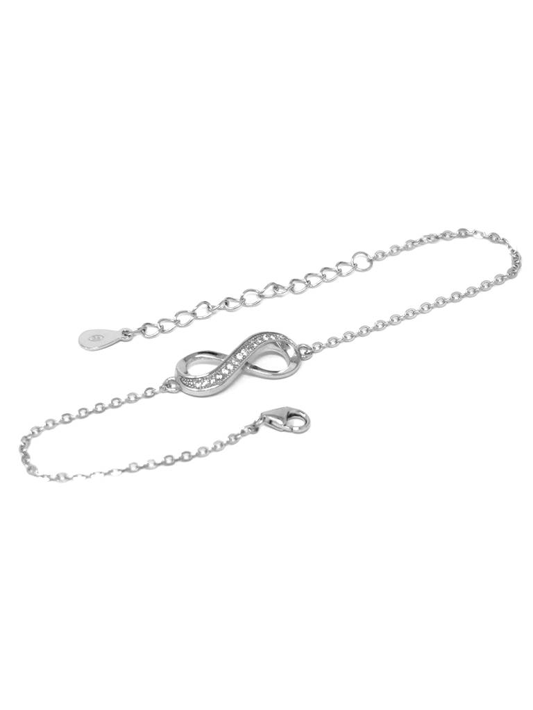 Pretty Infinity Sterling Silver Chain Bracelet : MZSBC536D1269