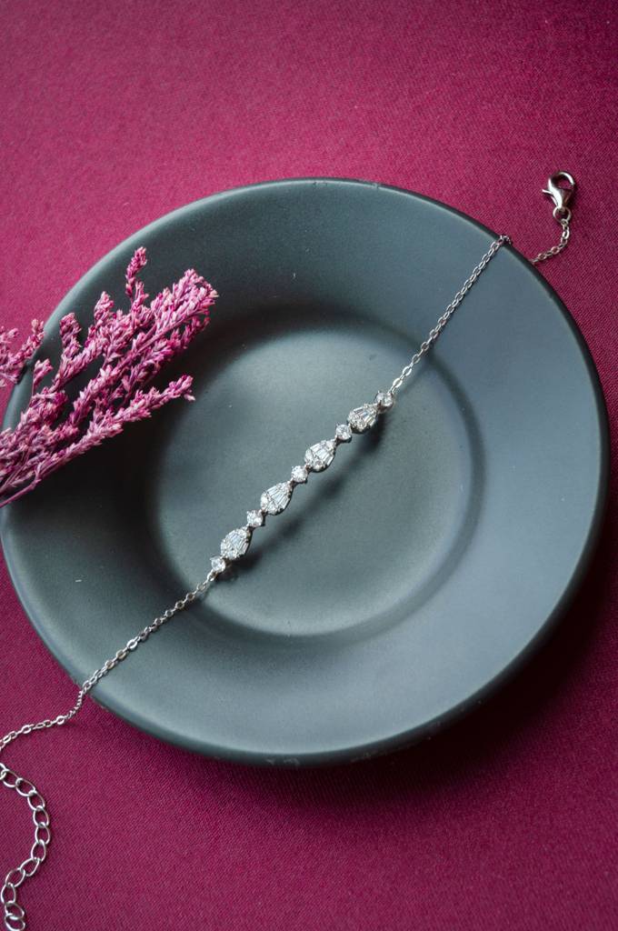 Mannash Shining Journey Sterling Silver Chain Bracelet : MZSBC693D1664