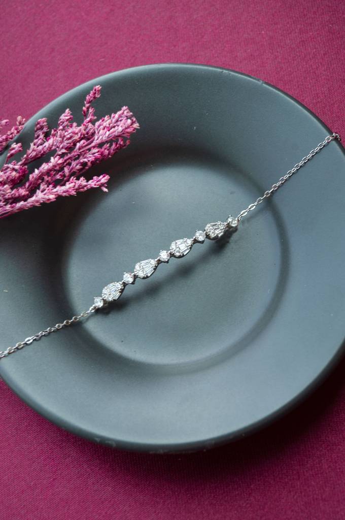 Mannash Shining Journey Sterling Silver Chain Bracelet : MZSBC693D1664