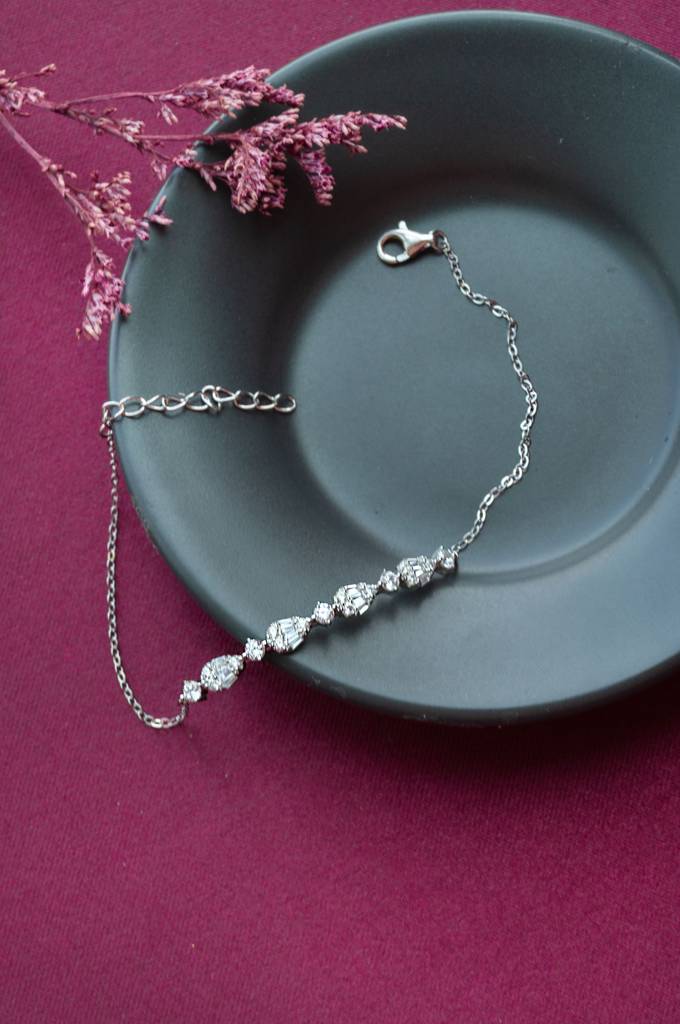 Mannash Shining Journey Sterling Silver Chain Bracelet : MZSBC693D1664