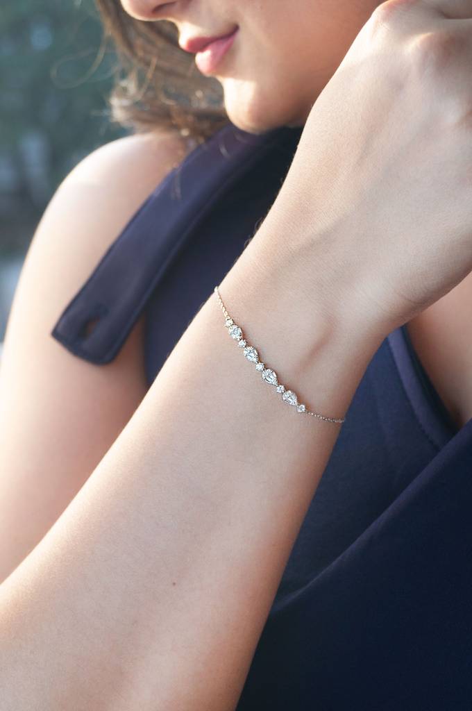 Mannash Shining Journey Sterling Silver Chain Bracelet : MZSBC693D1664