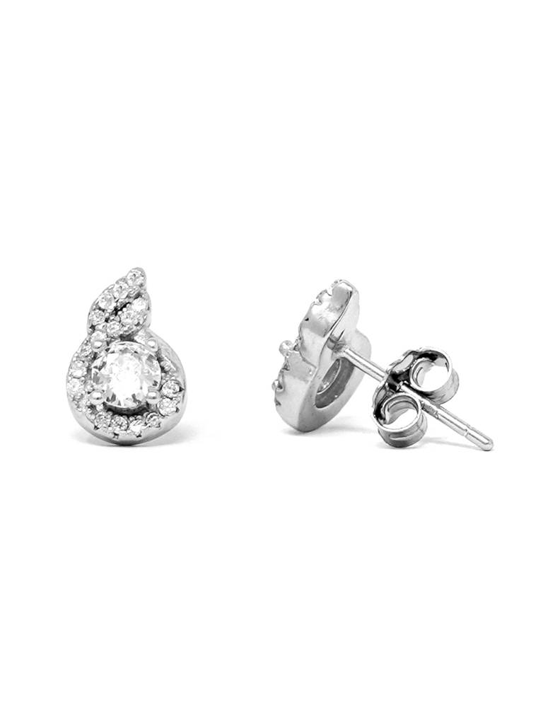 Mannash Stellar Solitaire Sterling Silver Stud Earrings : MZSES452D1073