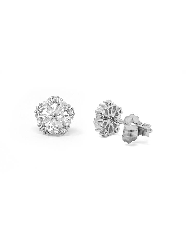 Mannash Sunshine Flower Sterling Silver Stud Earrings : MZSES456D1091