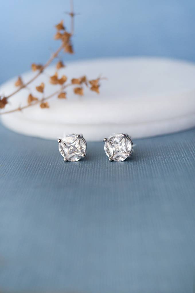 Invisibly Glam Solitaire Sterling Silver Pendant Set : MZSJPSC306D634