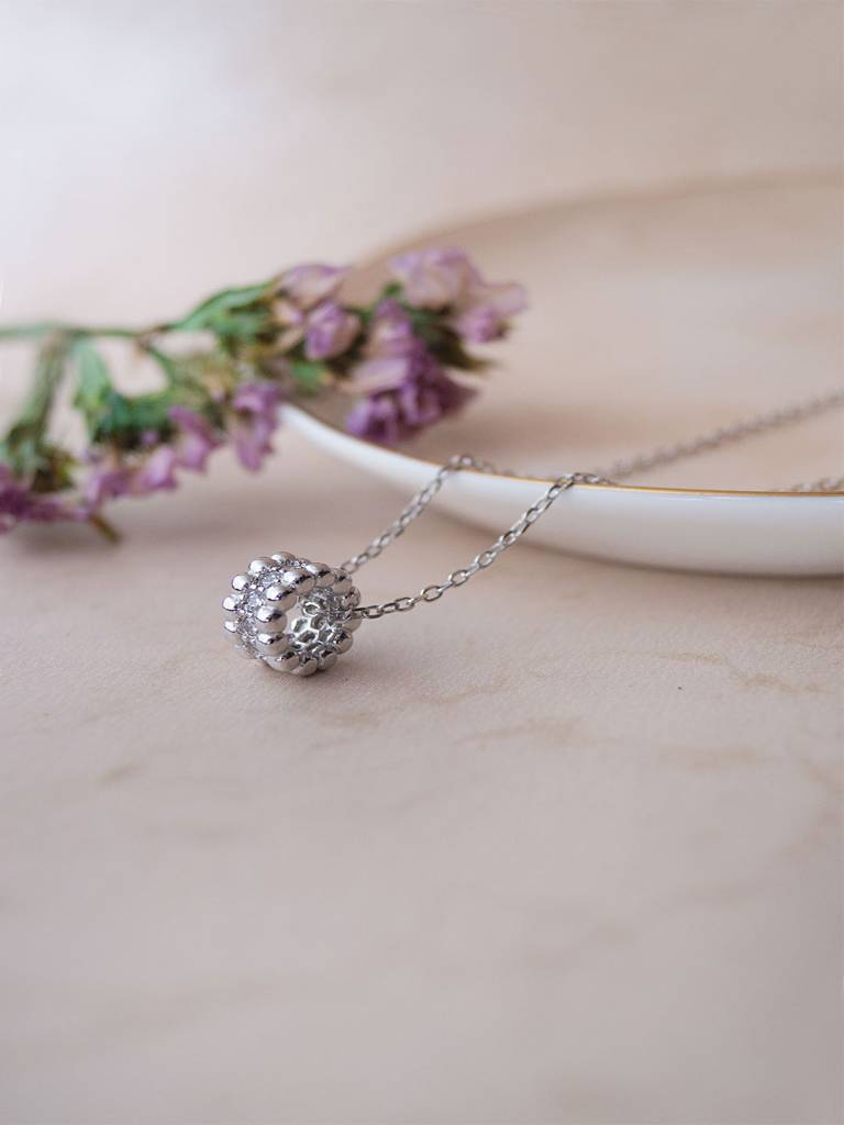 Mannash Loop Around Sterling Silver Chain Necklace : MZSNCP699D1672