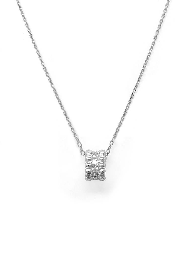 Mannash Loop Around Sterling Silver Chain Necklace : MZSNCP699D1672