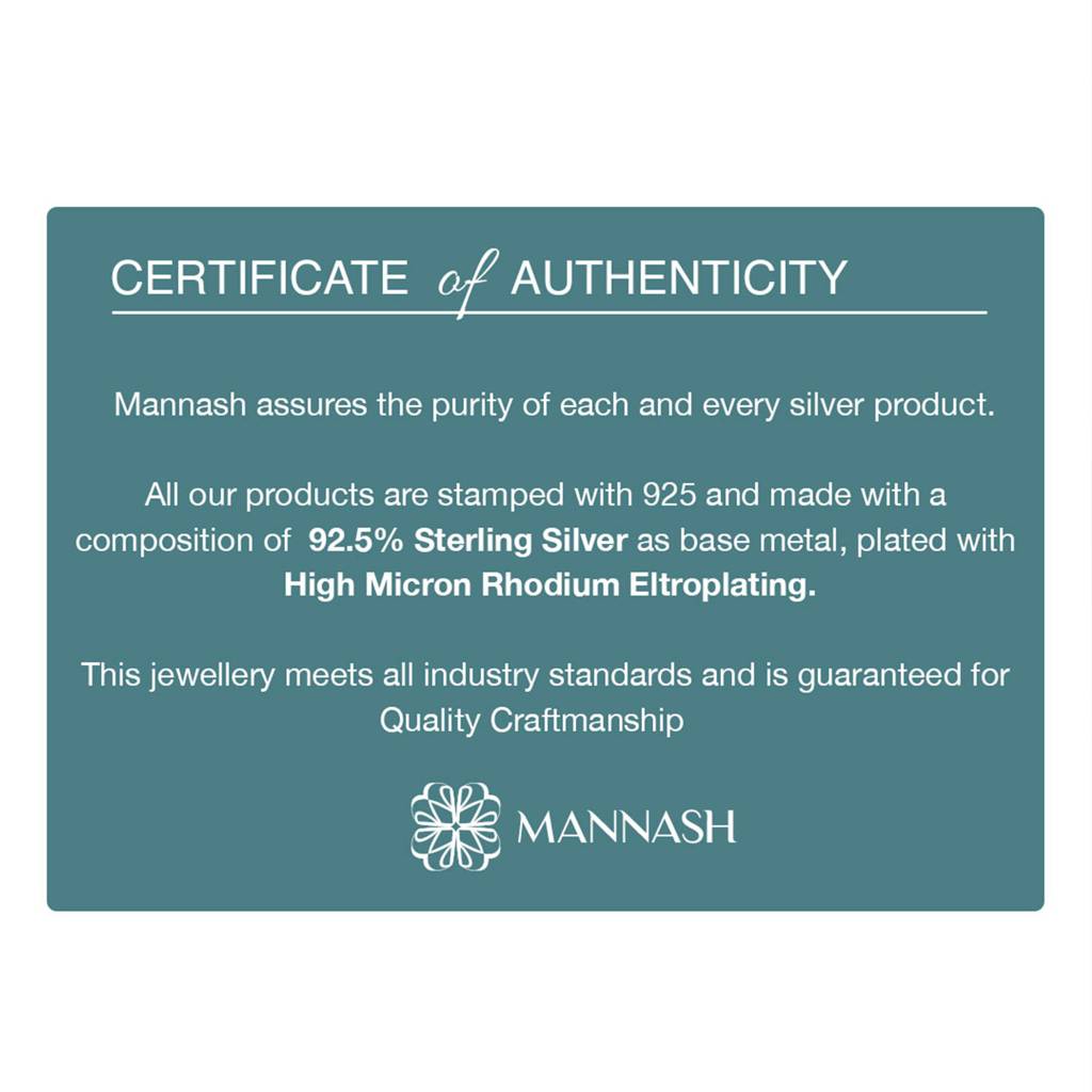 Mannash Clove Flower Sterling Silver Pendant : MZSPC424D980