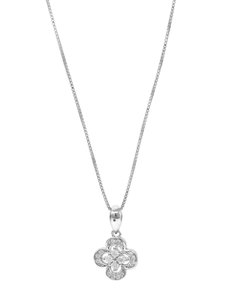 Mannash Lucky Clove Flower Sterling Silver Pendant : MZSPC427D986