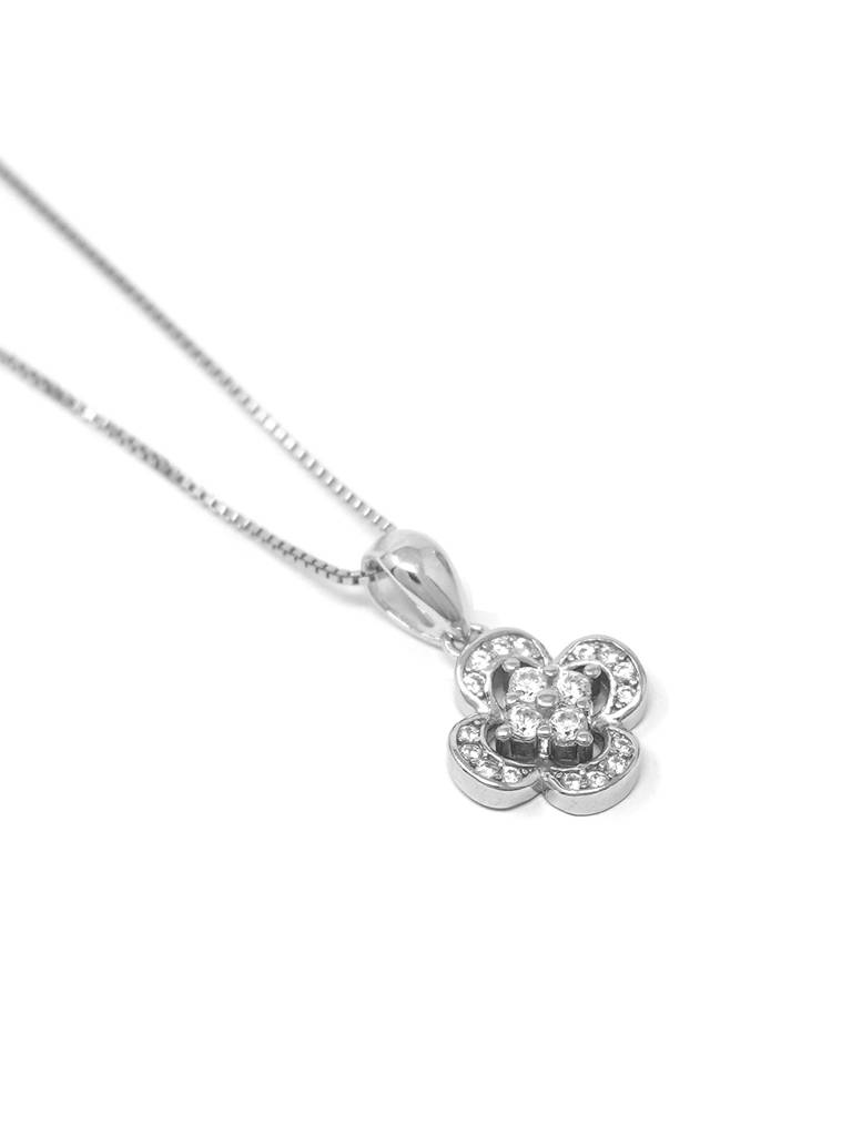 Mannash Lucky Clove Flower Sterling Silver Pendant : MZSPC427D986