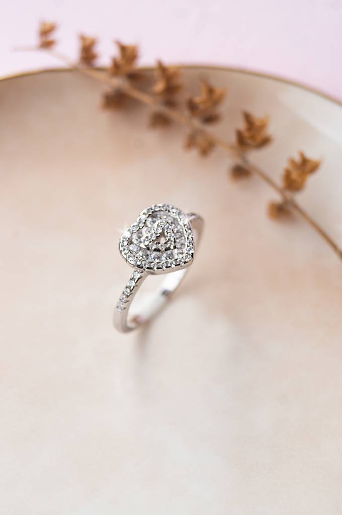 Always In Your Heart Sterling Silver Ring : MZSRC190D382