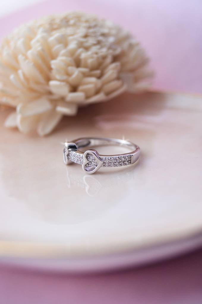 Together In Our Hearts Sterling Silver Ring : MZSRC317D651