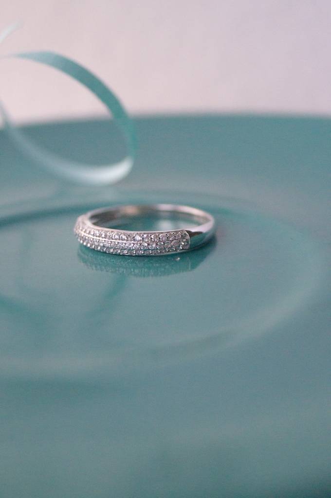 Sequence Studded Sterling Silver Band : MZSRC323D681