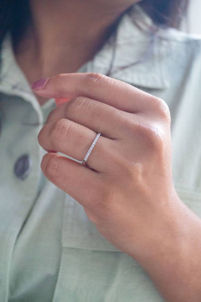 Shinning Eternity Sterling Silver Ring : MZSRC365D803