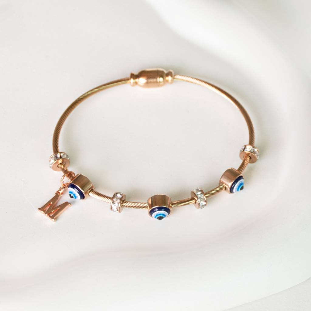 Classic-Evil-Eye-With-Personalized-Initial : BGR267L