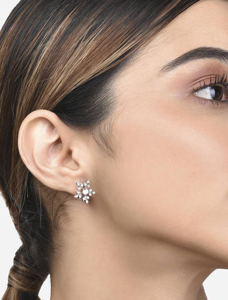 925 Silver Snowflake Earrings