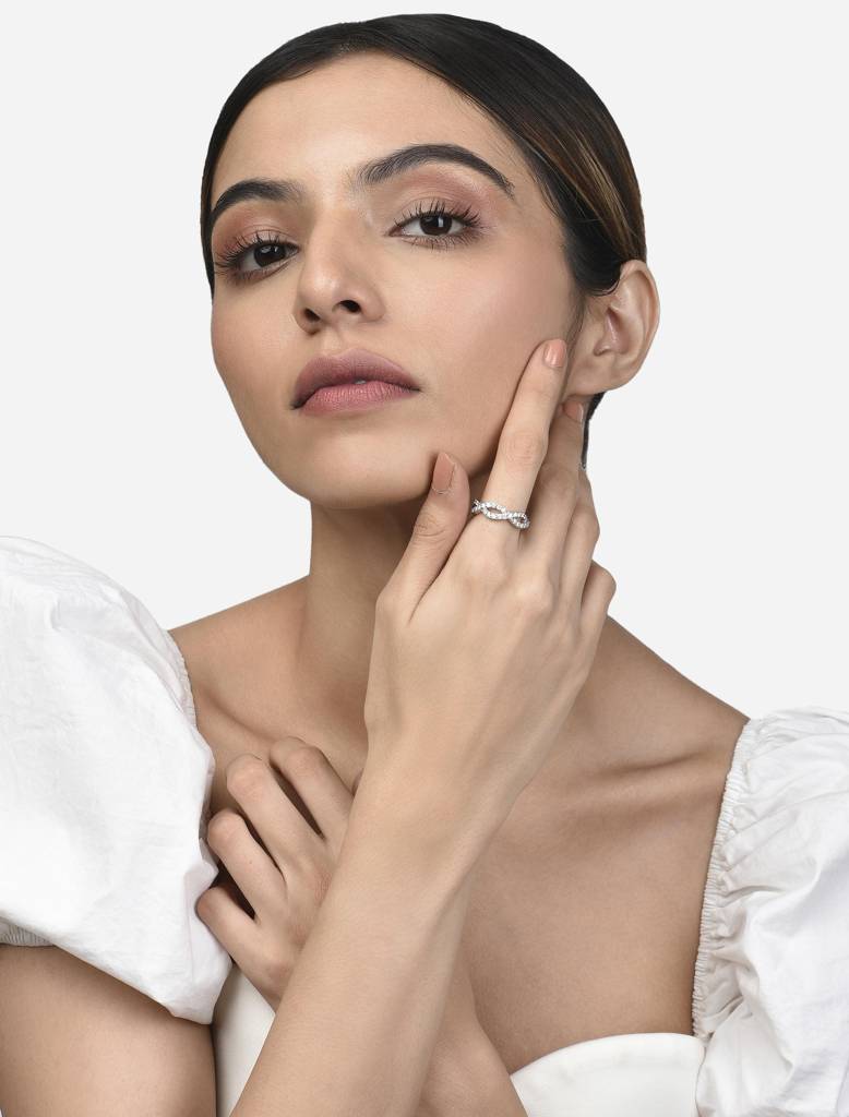 925 Silver Infinity Band Ring