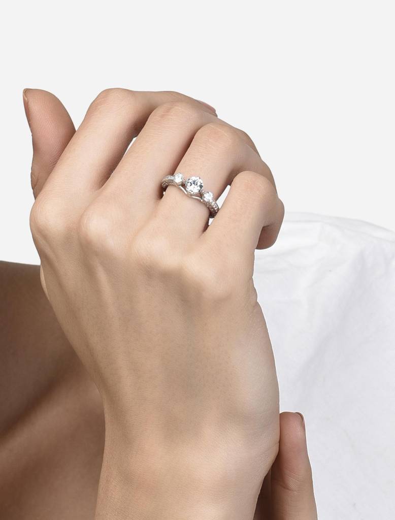 925 Silver Pluto’S Moons Ring