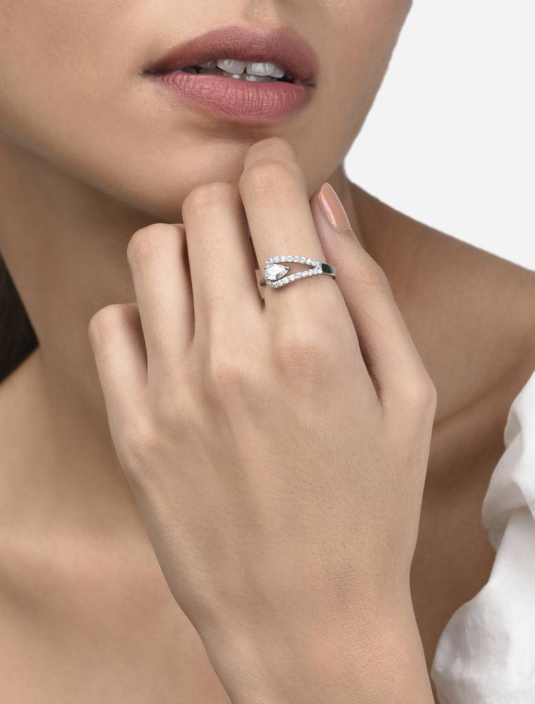 925 Silver Flamboyant Ring