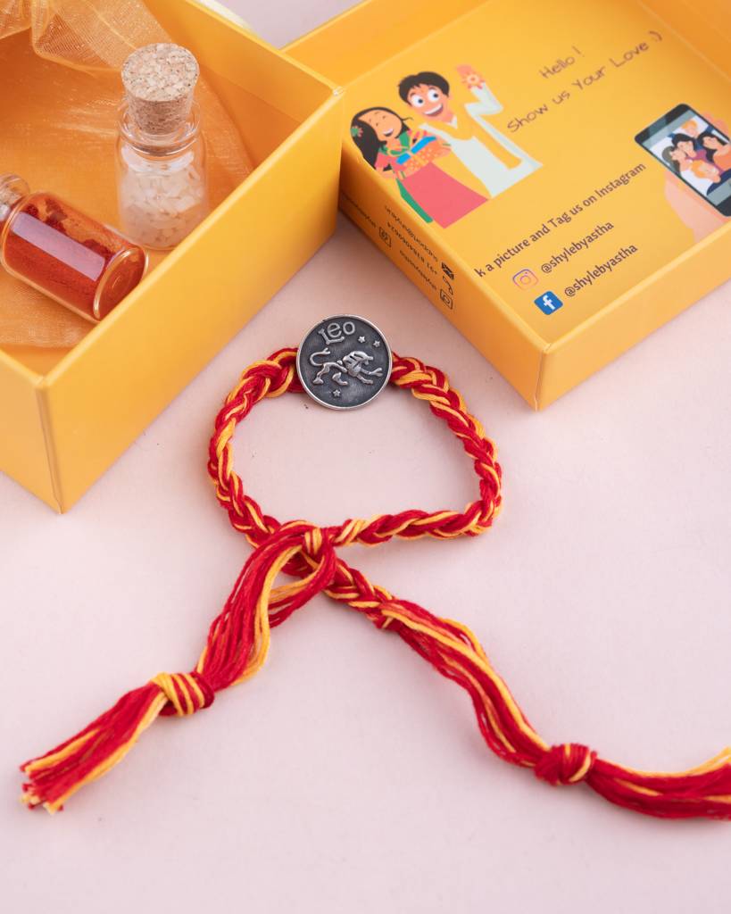 925 Sterling Silver Moh Leo Sun Sign Brooch Cum Rakhi For Kids, Men, And Women : SRK61