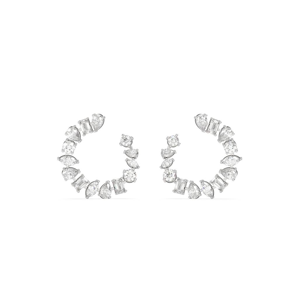 Multi Shaped Hoop Earrings : SFJ0924ER-034